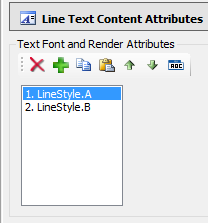 Figure 1. Text Line Styles
