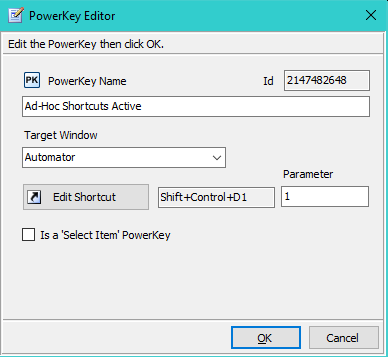 Figure 3. PowerKey Editor