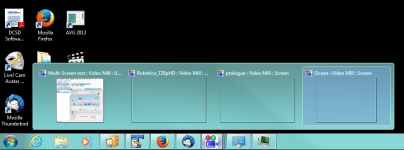 Figure 3. Taskbar with Disappeared Media Screens 