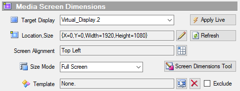 Figure 2. Assign Target Display to a Virtual Display