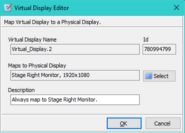 Figure 4. Virtual Display Editor
