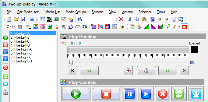 Figure 1.  Media List Editor and Play Console 
